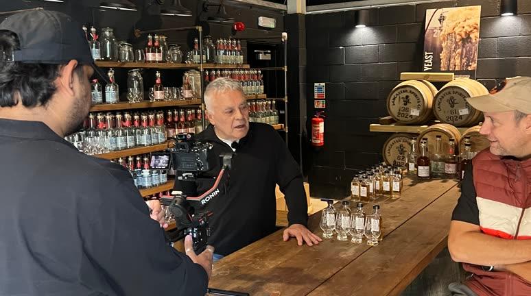 Proof 8 filming at Lancaster Spirits Co.